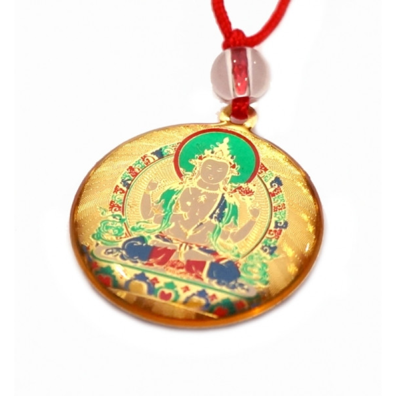 Амулет Буддійський у пластику на шнурку Авалокітешвара