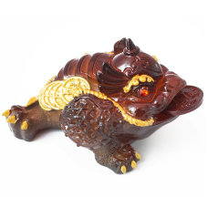 Чайна іграшка Жаба багатства Червона середня