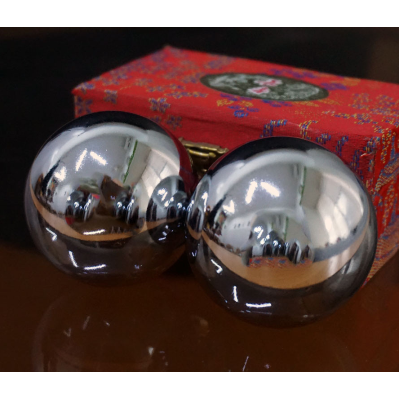 Масажні кулі Баодінг пара d = 5,3см. Нікель