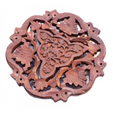 Підставка під гаряче з червоного дерева Коло