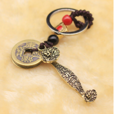 Брелок Фен Шуй Скіпетр Жуї + 5 монет