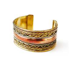 Браслет “Скоба зиґзаґ 3 метали