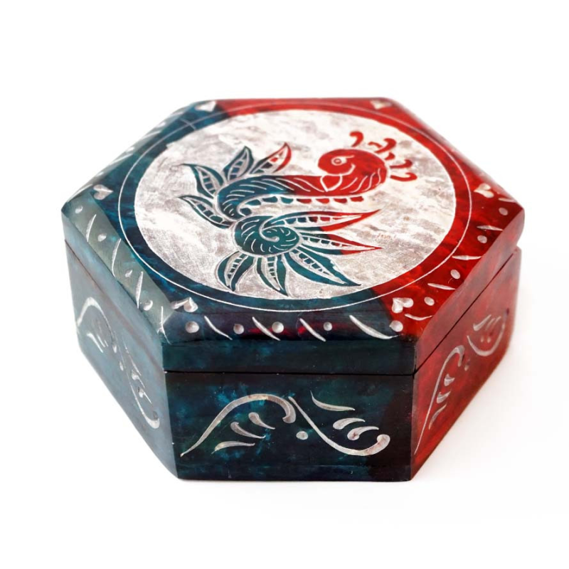 Скринька кам“яна шестигранна NO.-365