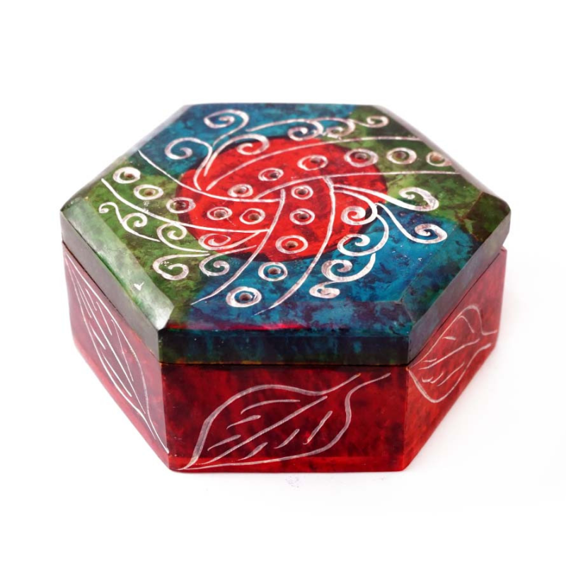 Скринька кам“яна шестигранна NO.-364