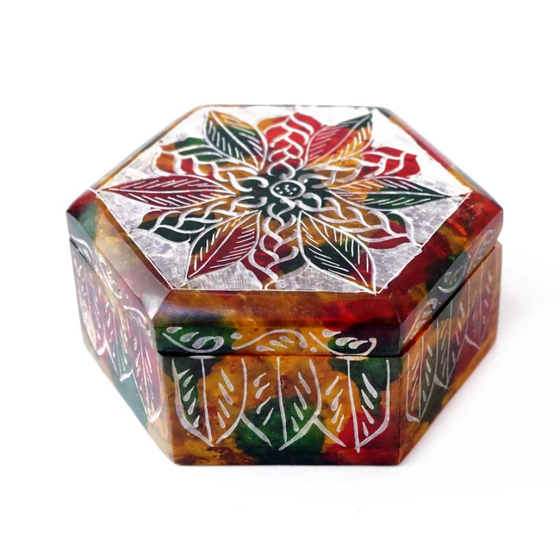 Скринька кам“яна шестигранна NO.-363