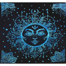 Покривало двоспальне Сур“я блакитне