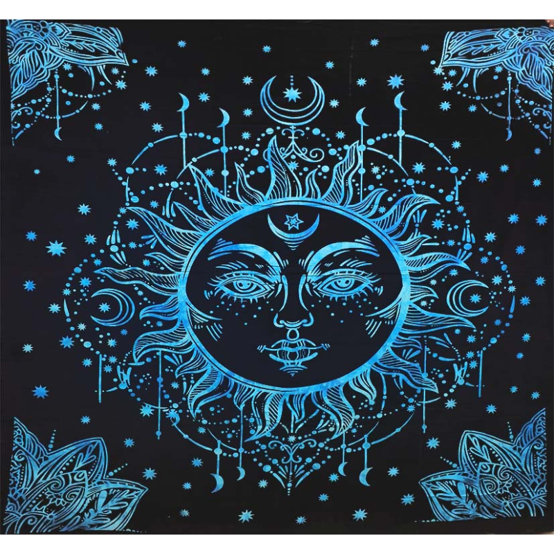 Покривало двоспальне Сур“я блакитне