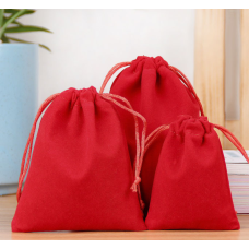 Мішечок оксамитовий великий Червоний