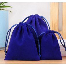 Мішечок оксамитовий великий Синій