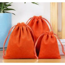 Мішечок оксамитовий великий Оранжевий