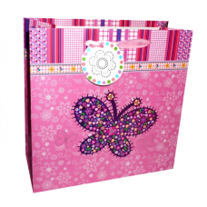 Пакет подарунковий Аплікація Рожевий