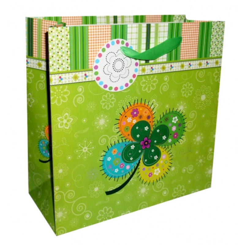 Пакет подарунковий Аплікація Салатовий Пакет подарунковий Аплікація Салатовий