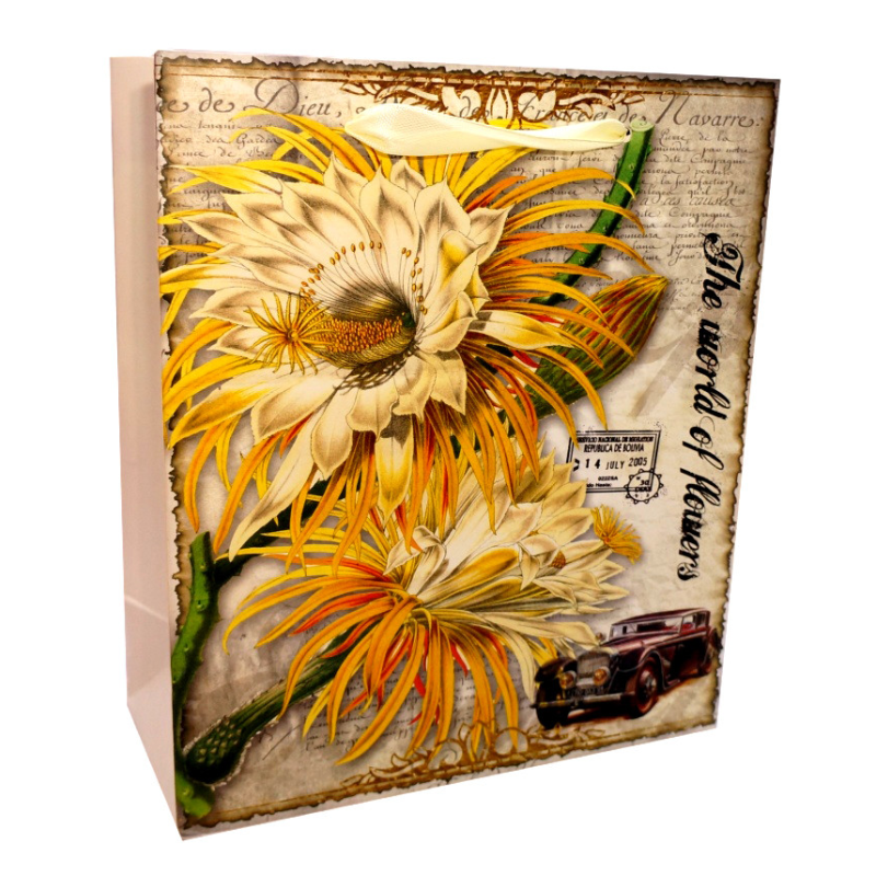 Пакет подарунковий Вінтаж великий №2 Пакет подарунковий Вінтаж великий №2