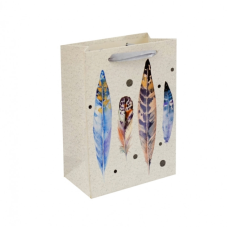 Пакет подарунковий картонний Перья №4