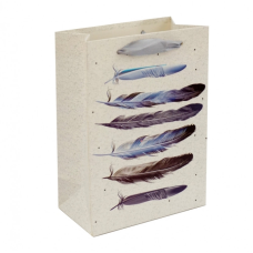 Пакет подарунковий картонний Перья №3