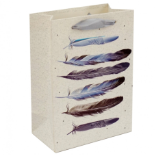 Пакет подарунковий картонний Перья №3
