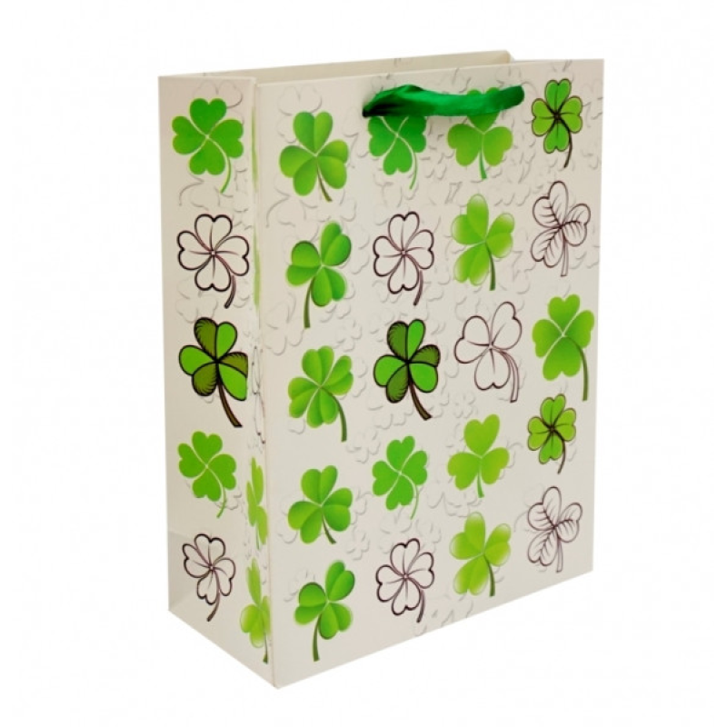 Пакет подарунковий картонний Конюшина №1 Пакет подарунковий картонний Конюшина №1