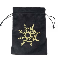 Мішечок для карт Таро “Пісня вогню“ чорний