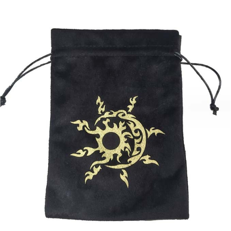 Мішечок для карт Таро “Пісня вогню“ чорний Мішечок для карт Таро “Пісня вогню“ чорний