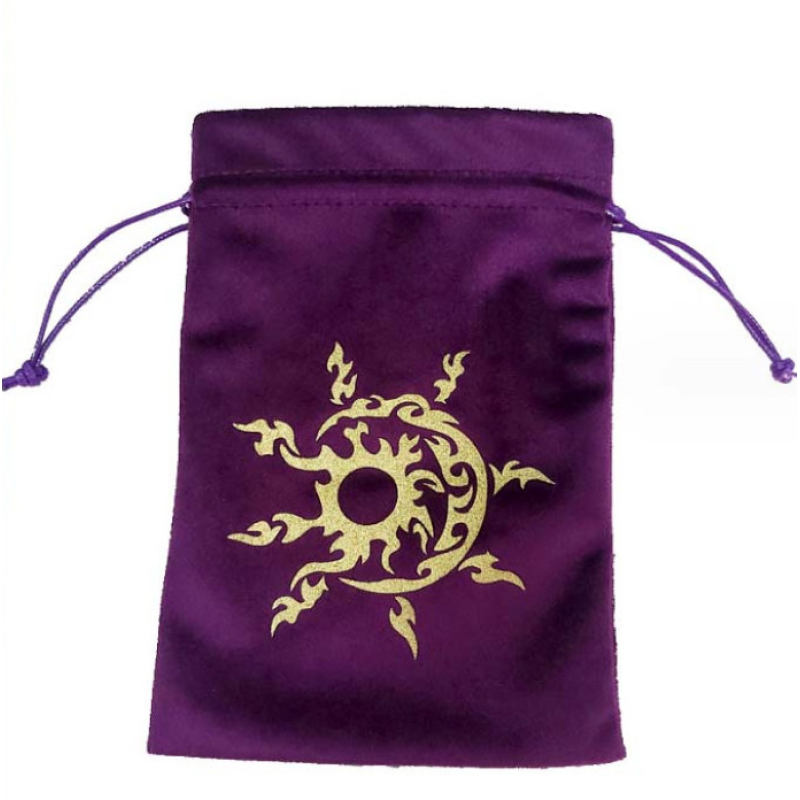 Мішечок для карт Таро “Пісня вогню“ бордовий