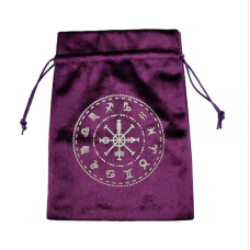 Мішечок для карт Таро “Зодіак“ бордовий