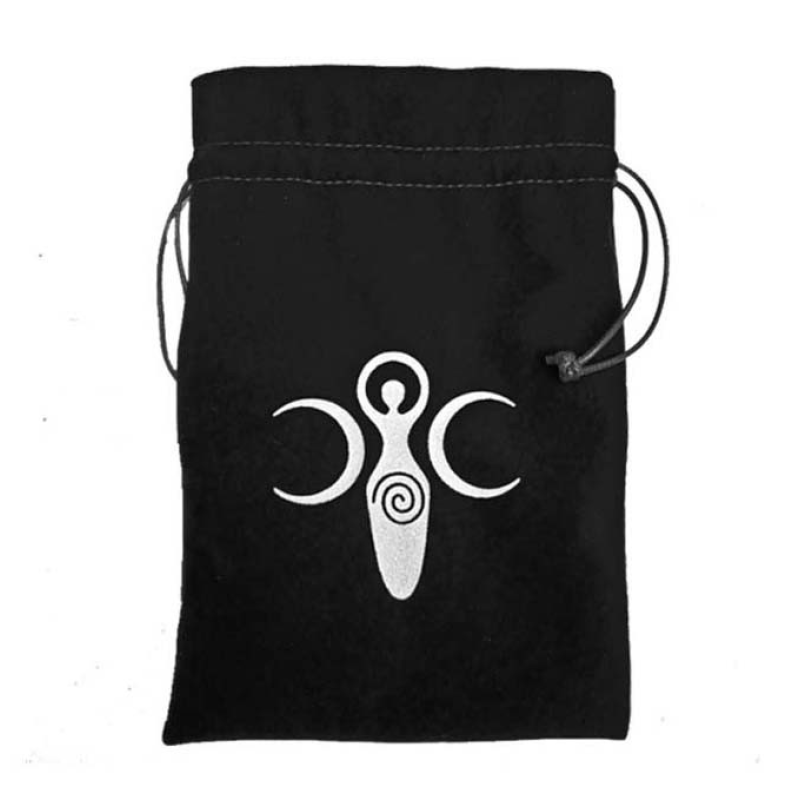 Мішечок для карт Таро “Богиня Віккі“ чорний