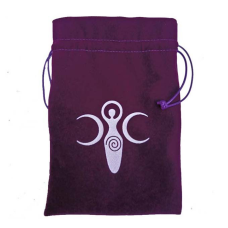 Мішечок для карт Таро “Богиня Віккі“ бордовий