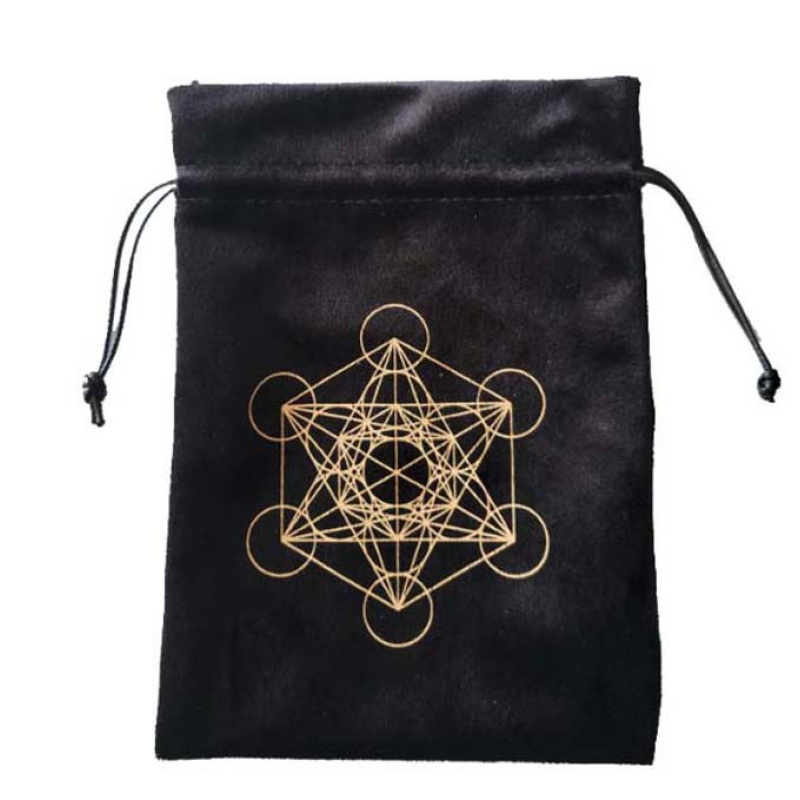 Мішечок для карт Таро “Метатрон“ чорний