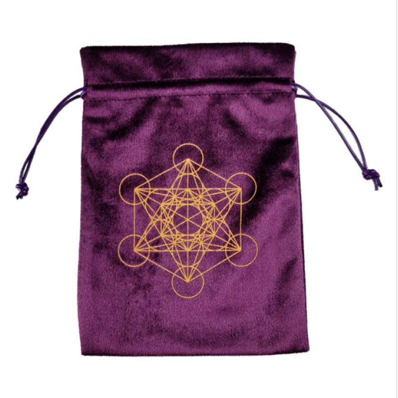 Мішечок для карт Таро “Метатрон“ бордовий