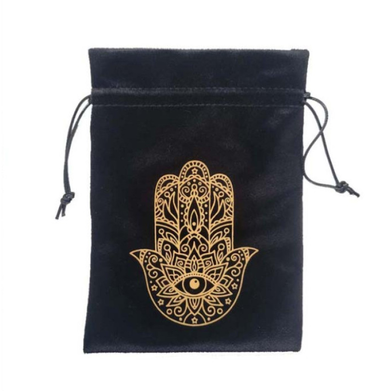 Мішечок для карт Таро “Хамса“ чорний