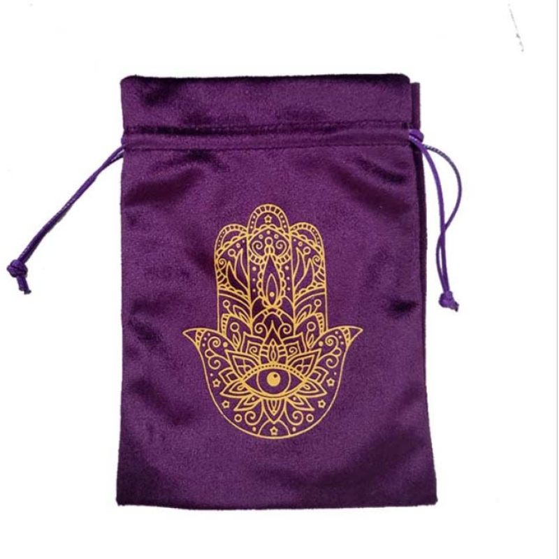 Мішечок для карт Таро “Хамса“ бордовий