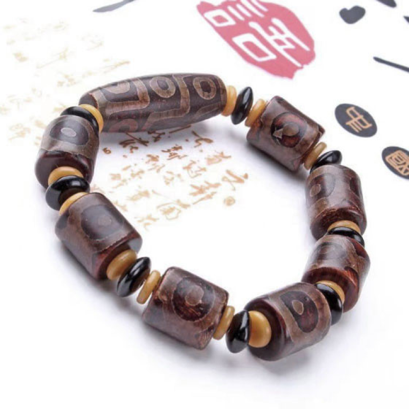 Браслет Матова ДЗІ 9 очей і сім на 3 ока Браслет Матова ДЗІ 9 очей і сім на 3 ока