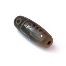 Бусіна ДЗІ зеленина 9 очей