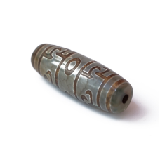 Бусина ДЗІ зелена Пурба