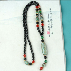 Кольє Зелена ДЗІ 9 очей і три на 3 ока