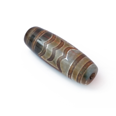 Бусина ДЗІ зелена Гаруда