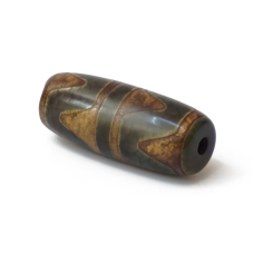 Бусина ДЗІ коричнева Зуб Тигра