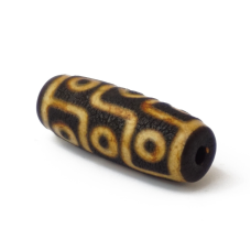 Бусіна ДЗІ коричнева 9 очей