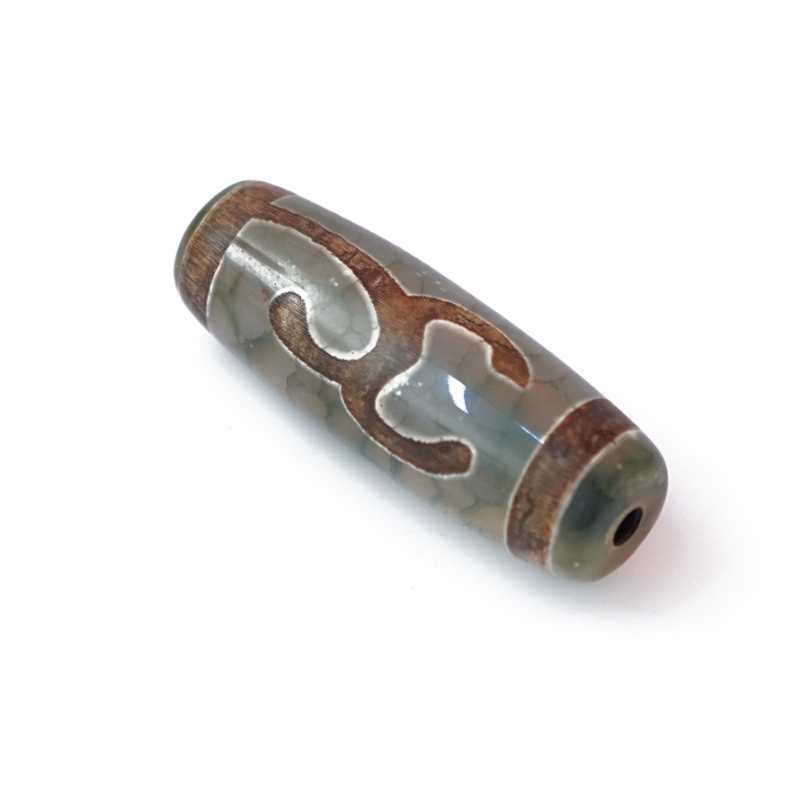 Бусина ДЗІ зелена Зелена Тара Бусина ДЗІ зелена Зелена Тара