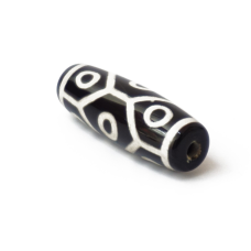 Бусина ДЗІ чорна 9 очей