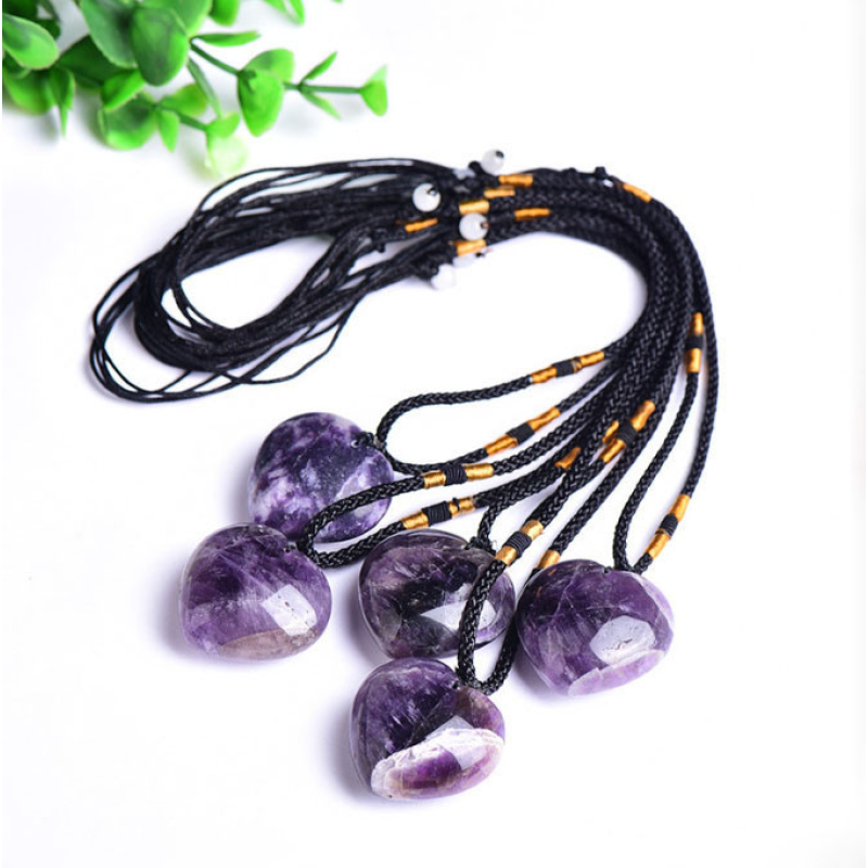 Кулон Аметист серце