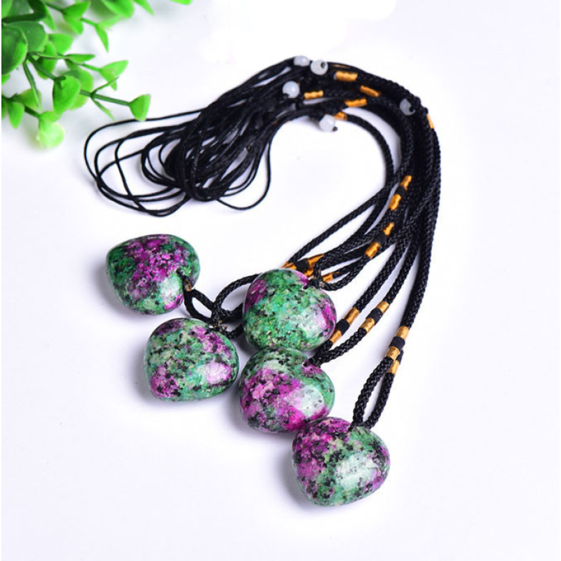 Кулон Ціозит з рубіном (Аніоліт) серце Кулон Ціозит з рубіном (Аніоліт) серце