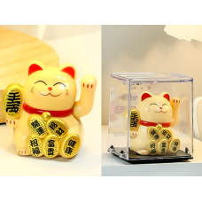 Манекі Неко на сонячній батарейці Жовтий