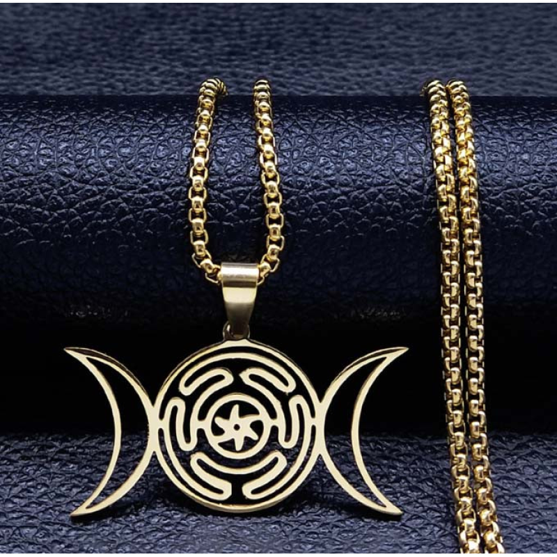 Триєдина жовтий метал з ланцюжком 60см.