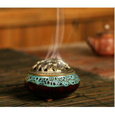 Курильниця для пахощів Деревний мох Синя