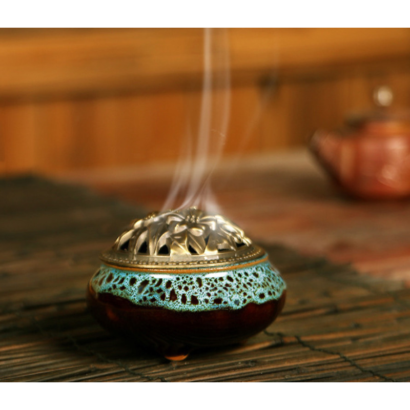 Курильниця для пахощів Деревний мох Синя