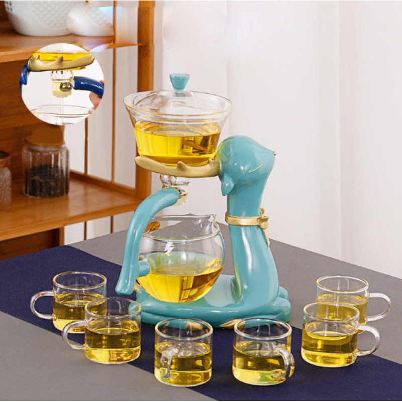 Сервіз Лінивий чай + 6 чашок Оленя блакитний 350мл.