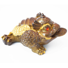 Чайна іграшка Жаба багатства Золота середня
