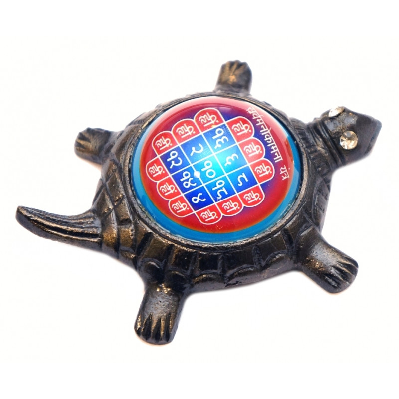 Курма Мано Камна Янтра на черепасі бронза