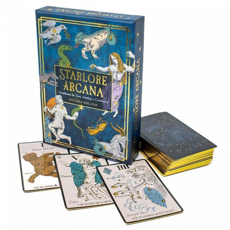 Карти Оракул Зоряна Аркана: Сузір“я для Таро, Астрології та Картомантії - Starlore Arcana Cards. Weiser Books